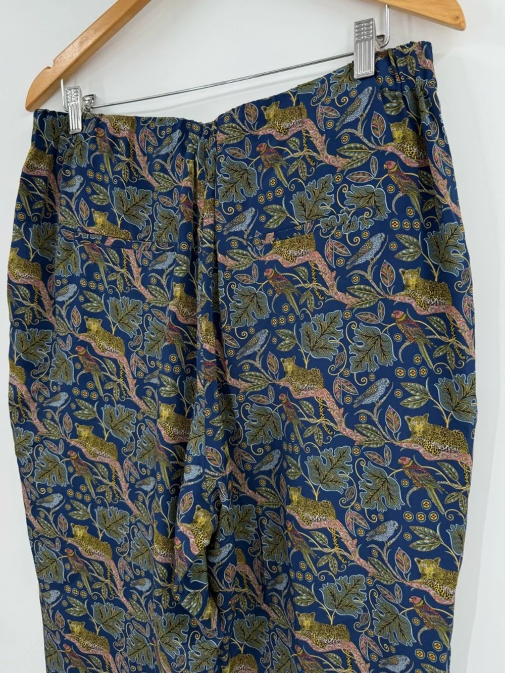 ✦NWT J.Crew 100% Silk Full-Length Easy Pant | Botanical Cheetah Print | 12